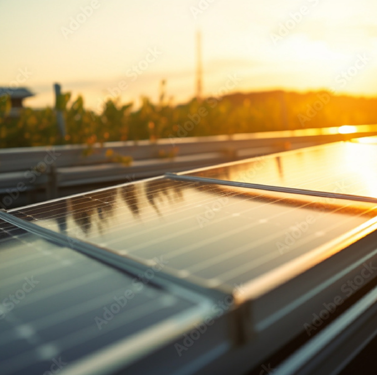 Photovoltaikanlage auf einem Gewerbedach