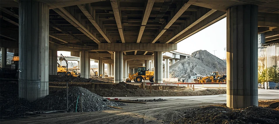 Kurzfristige Baustelle