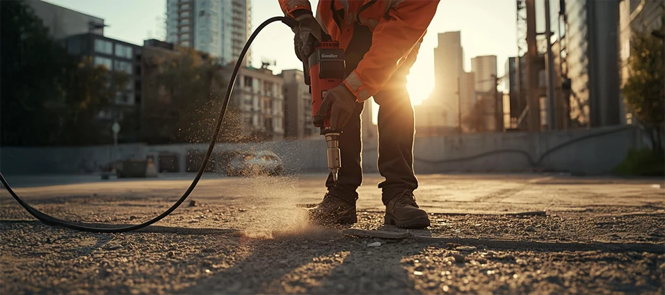 Kurzfristige Baustelle